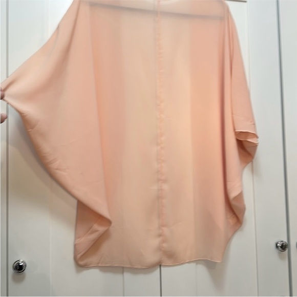 Peach Chiffon Accent Jacket Sz SM NEW! - Picture 3 of 5